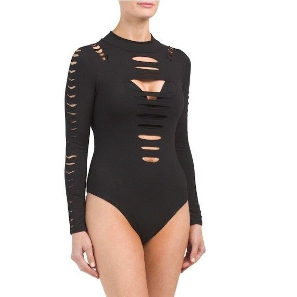 Badgley Mischka Bladed Bodysuit